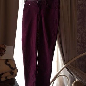 Burgundy Jeans